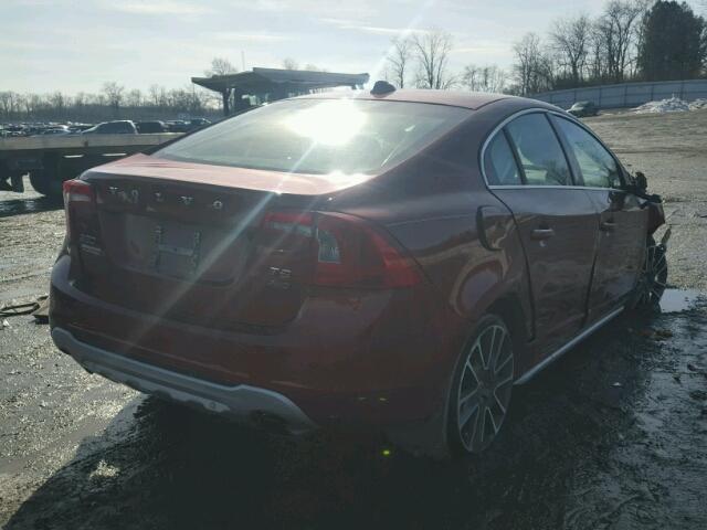 YV1902FH9B2016893 - 2011 VOLVO S60 T6 BURGUNDY photo 4