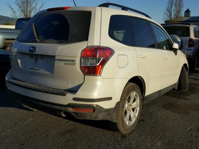 JF2SJADC5FH487319 - 2015 SUBARU FORESTER 2 WHITE photo 4