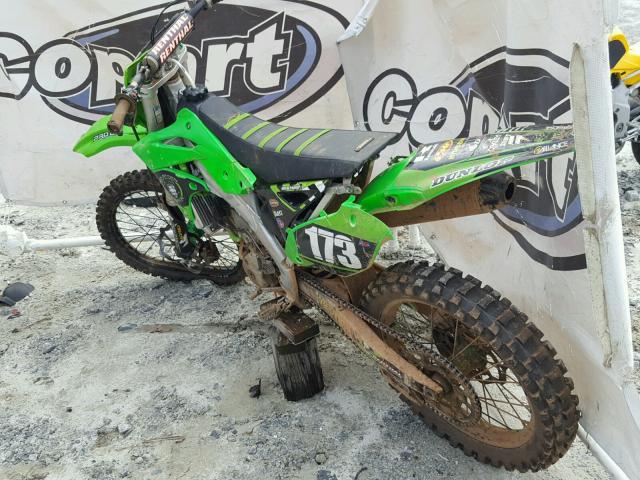 JKAKXMZC2FA025228 - 2015 KAWASAKI KX250 Z GREEN photo 3