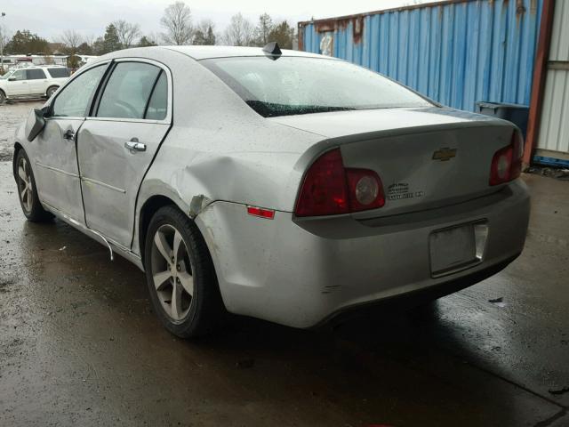 1G1ZC5E06CF301919 - 2012 CHEVROLET MALIBU 1LT SILVER photo 3