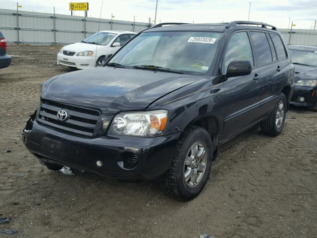 JTEGP21A940031343 - 2004 TOYOTA HIGHLANDER BLACK photo 2