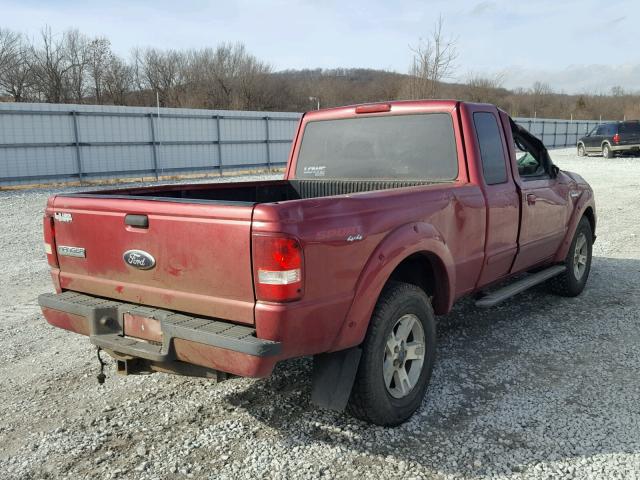 1FTZR45E16PA27281 - 2006 FORD RANGER SUP RED photo 4