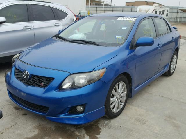 1NXBU4EE8AZ201434 - 2010 TOYOTA COROLLA BA BLUE photo 2