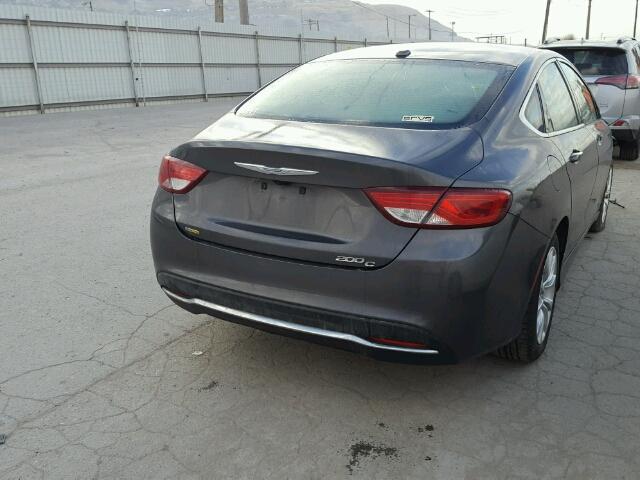 1C3CCCCB8FN619044 - 2015 CHRYSLER 200 C GRAY photo 4