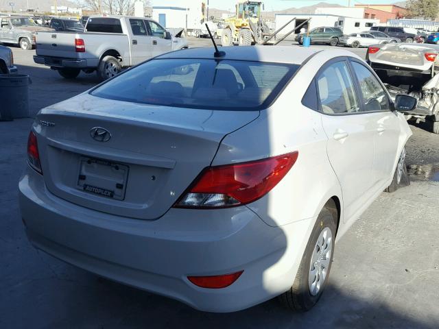 KMHCT4AEXHU264137 - 2017 HYUNDAI ACCENT SE CREAM photo 4