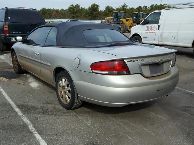 1C3EL75R66N203522 - 2006 CHRYSLER SEBRING GT SILVER photo 3