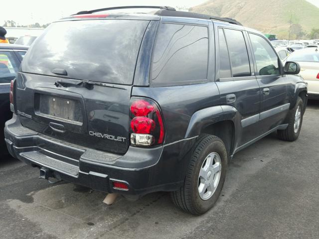 1GNDS13S932300862 - 2003 CHEVROLET TRAILBLAZE GRAY photo 4