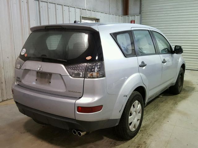 JA4MS31X77U001992 - 2007 MITSUBISHI OUTLANDER SILVER photo 4