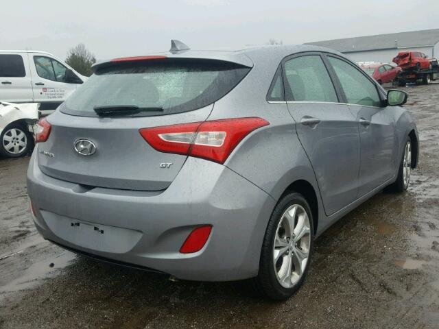 KMHD35LH1EU159614 - 2014 HYUNDAI ELANTRA GT SILVER photo 4