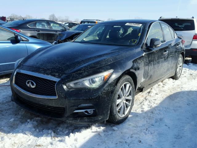 JN1BV7AR4EM688877 - 2014 INFINITI Q50 BASE Negro foto 2