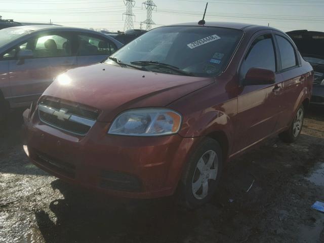 KL1TD5DE5AB091378 - 2010 CHEVROLET AVEO LS 栗色 照片 2