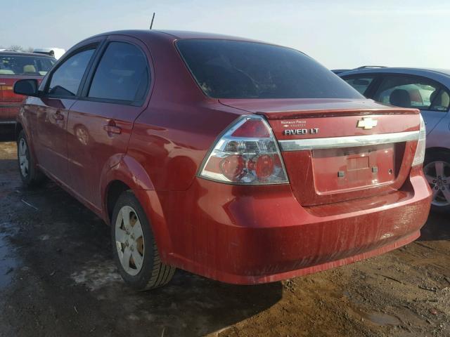 KL1TD5DE5AB091378 - 2010 CHEVROLET AVEO LS 栗色 照片 3