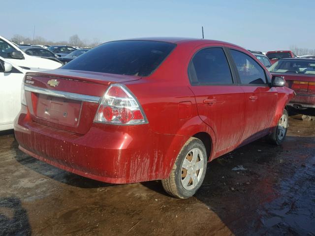 KL1TD5DE5AB091378 - 2010 CHEVROLET AVEO LS 栗色 照片 4