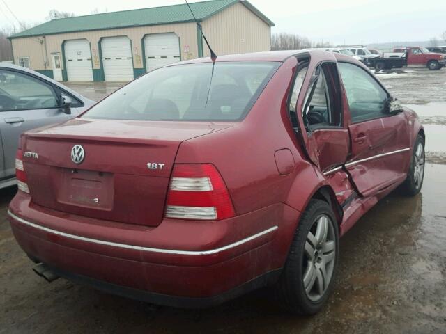 3VWSE69M34M087623 - 2004 VOLKSWAGEN JETTA GLS RED photo 4