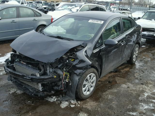 KNADM4A37D6204526 - 2013 KIA RIO LX Սև լուսանկար 2