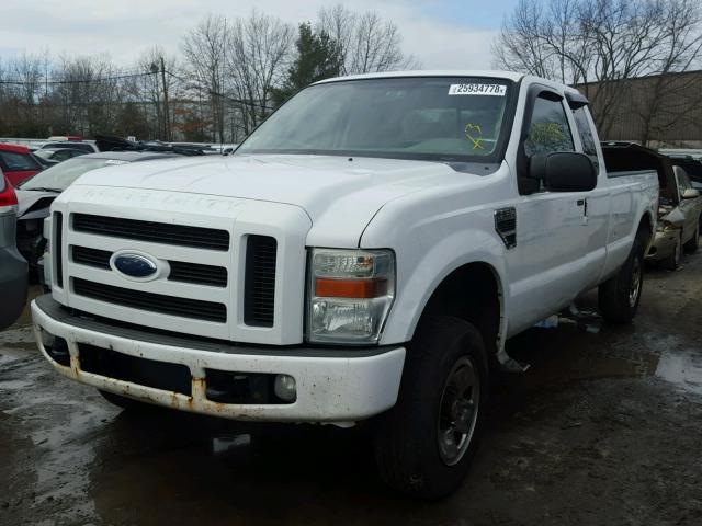 1FTSX21508EA39972 - 2008 FORD F250 SUPER WHITE photo 2