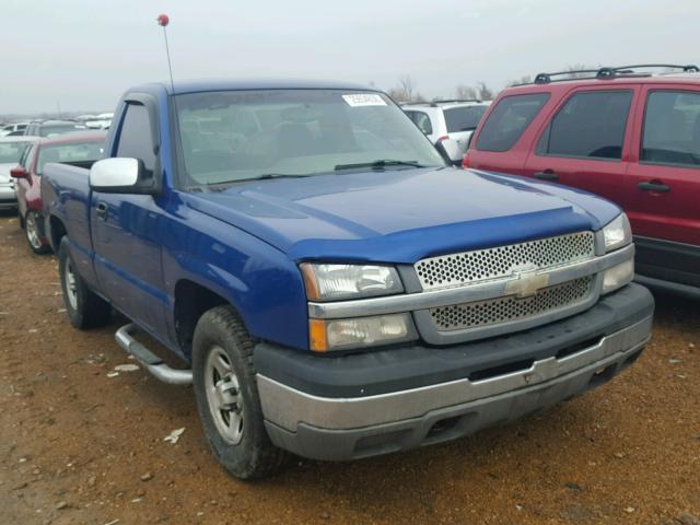 1GCEC14X34Z229221 - 2004 CHEVROLET SILVERADO BLUE photo 1