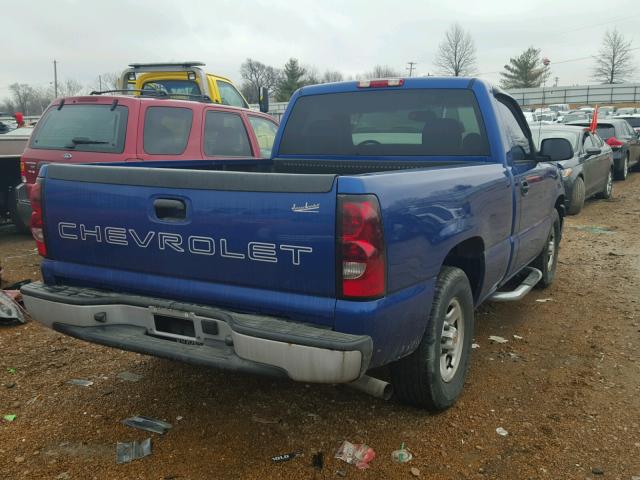 1GCEC14X34Z229221 - 2004 CHEVROLET SILVERADO BLUE photo 4