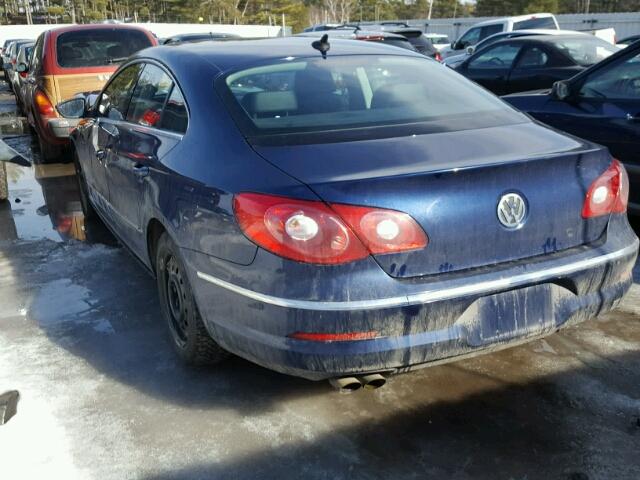 WVWML73C49E555699 - 2009 VOLKSWAGEN CC SPORT BLUE photo 3