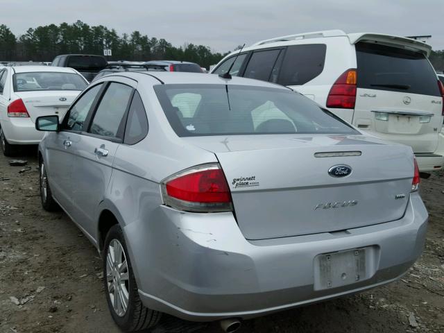 1FAHP3HN1BW136899 - 2011 FORD FOCUS SEL SILVER photo 3