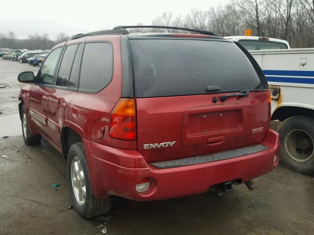 1GKDT13S252309982 - 2005 GMC ENVOY BURGUNDY photo 3