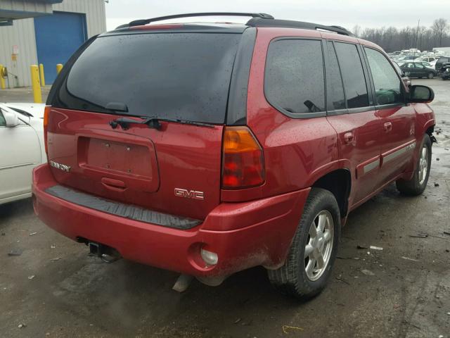 1GKDT13S252309982 - 2005 GMC ENVOY BURGUNDY photo 4