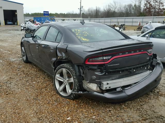 2C3CDXCTXGH203603 - 2016 DODGE CHARGER R/ GRAY photo 3