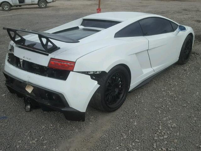 ZHWGC54T69LA07841 - 2009 LAMBORGHINI GALLARDO WHITE photo 4