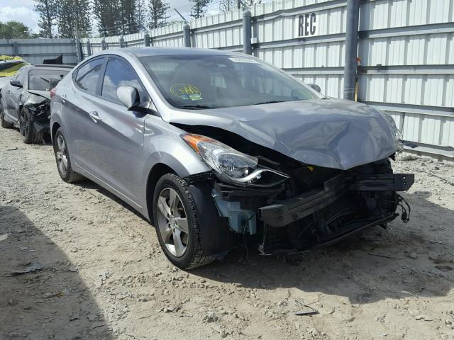 KMHDH4AE4CU190891 - 2012 HYUNDAI ELANTRA GL SILVER photo 1