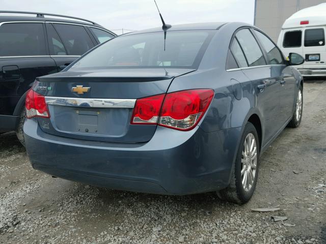 1G1PJ5SC7C7262800 - 2012 CHEVROLET CRUZE ECO BLUE photo 4