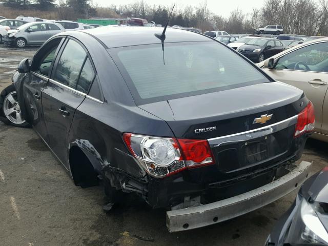 1G1PC5SB7E7252286 - 2014 CHEVROLET CRUZE LT BLACK photo 3