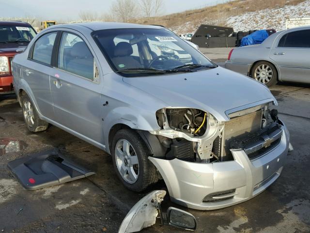 KL1TG56647B073301 - 2007 CHEVROLET AVEO LT SILVER photo 1