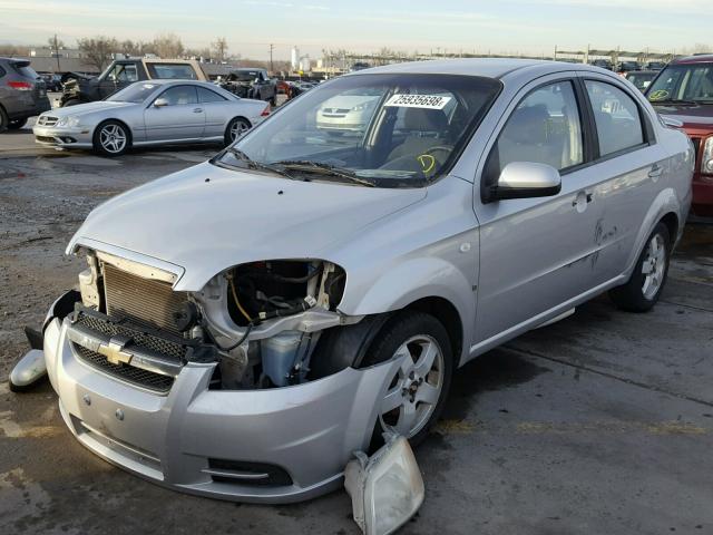 KL1TG56647B073301 - 2007 CHEVROLET AVEO LT SILVER photo 2