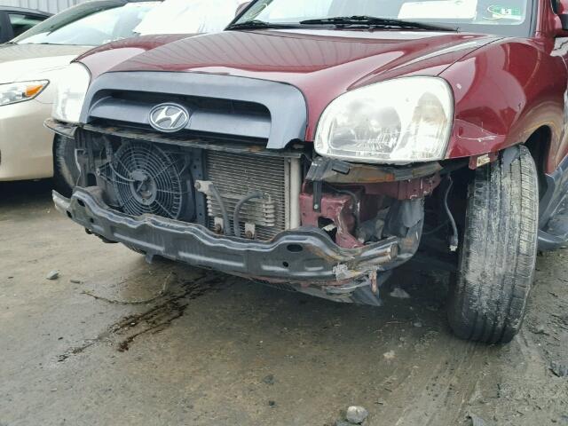 KM8SC13E85U911086 - 2005 HYUNDAI SANTA FE G RED photo 9