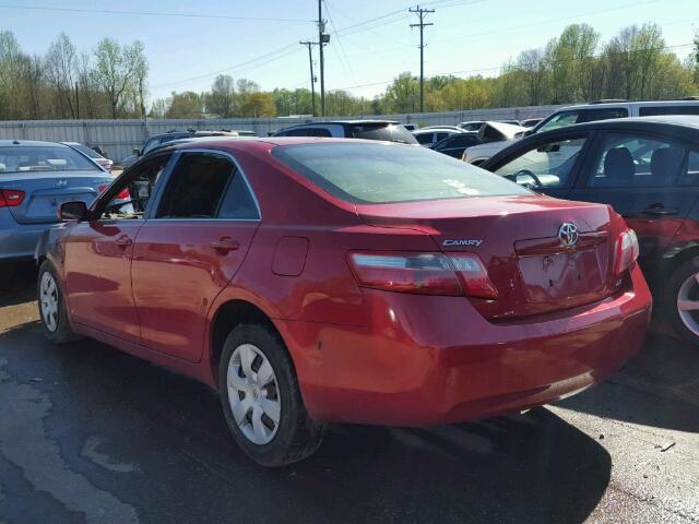 4T1BE46K88U210114 - 2008 TOYOTA CAMRY CE RED photo 3