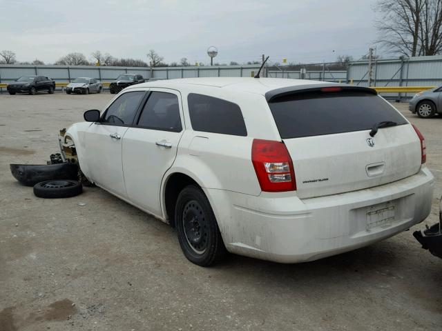 2D4FV47T38H221489 - 2008 DODGE MAGNUM WHITE photo 3