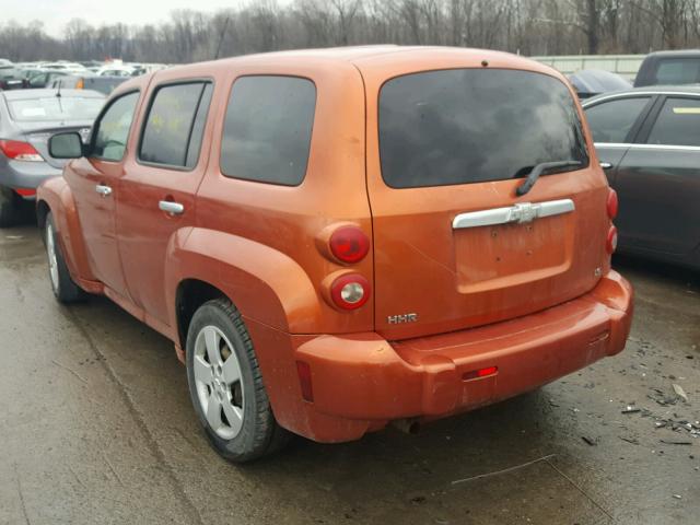 3GNDA13D07S626550 - 2007 CHEVROLET HHR LS ORANGE photo 3