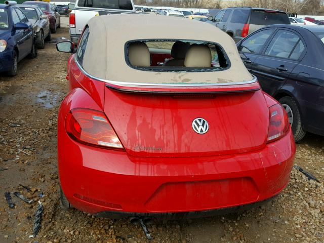 3VW5P7AT8DM800855 - 2013 VOLKSWAGEN BEETLE RED photo 9