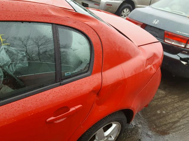 1G1AL52F157642941 - 2005 CHEVROLET COBALT LS RED photo 10