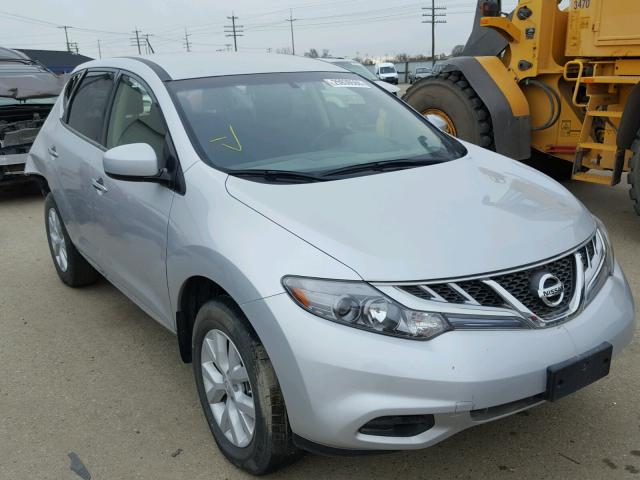 JN8AZ1MW6CW226452 - 2012 NISSAN MURANO S SILVER photo 1