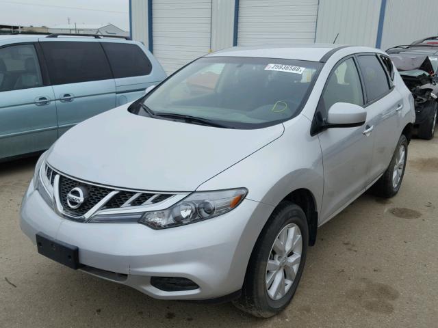 JN8AZ1MW6CW226452 - 2012 NISSAN MURANO S SILVER photo 2