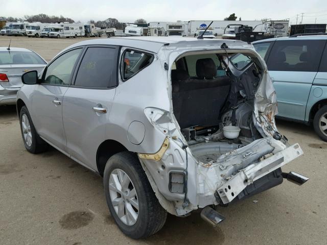 JN8AZ1MW6CW226452 - 2012 NISSAN MURANO S SILVER photo 3