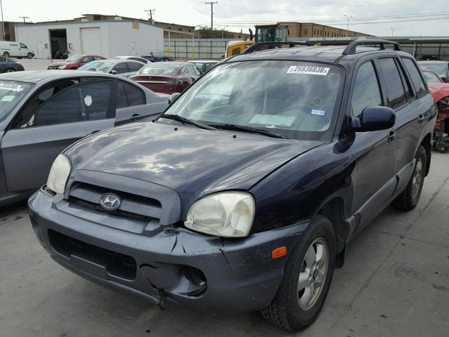 KM8SC13D95U961177 - 2005 HYUNDAI SANTA FE G BLUE photo 2