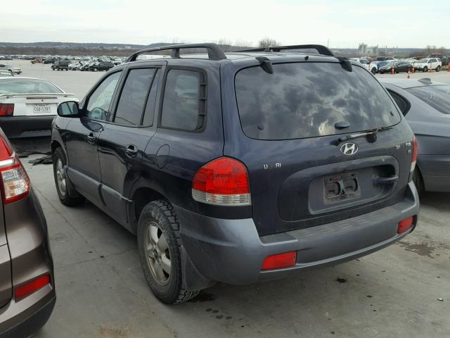 KM8SC13D95U961177 - 2005 HYUNDAI SANTA FE G BLUE photo 3