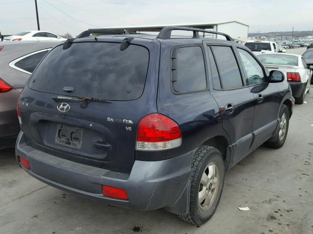 KM8SC13D95U961177 - 2005 HYUNDAI SANTA FE G BLUE photo 4