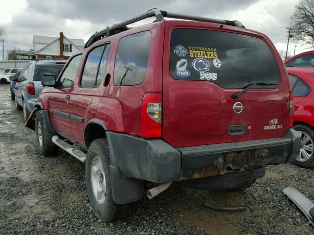 5N1ED28Y32C600833 - 2002 NISSAN XTERRA XE BURGUNDY photo 3