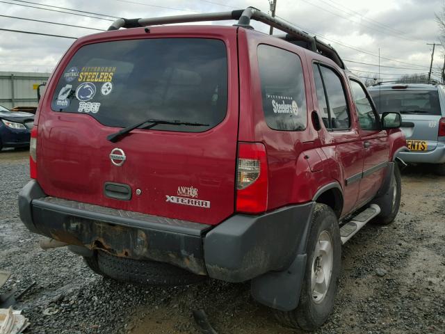 5N1ED28Y32C600833 - 2002 NISSAN XTERRA XE BURGUNDY photo 4