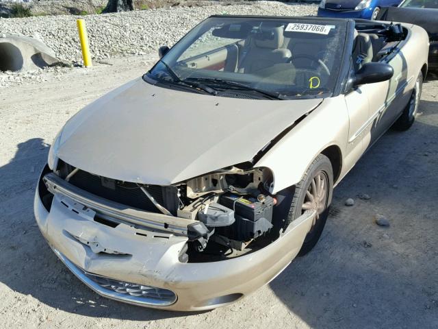 1C3EL55U51N646066 - 2001 CHRYSLER SEBRING LX BROWN photo 2