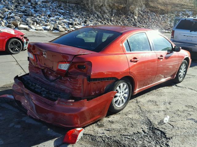 4A32B2FF8CE019006 - 2012 MITSUBISHI GALANT FE RED photo 4