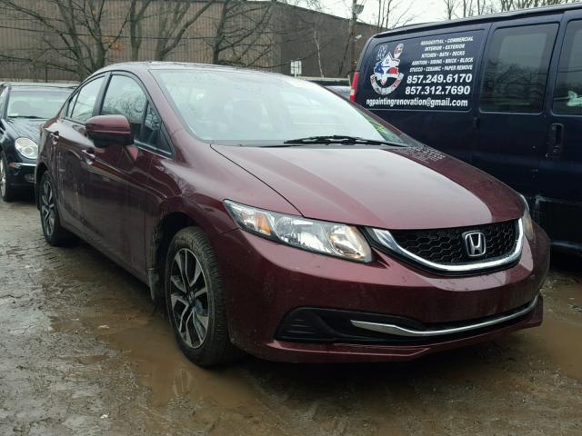 2HGFB2F80EH550610 - 2014 HONDA CIVIC EX მუქწითელი ფოტო 1